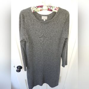 Pure Collection Charcoal Cashmere Sweater Dress